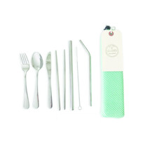 Green's Your Colour Teal | Reusable Stainless Steel Utensil Kit