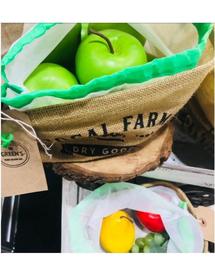 Green's Your Colour Reusable Mesh Produce Bags