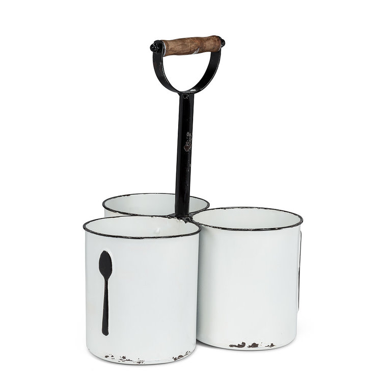Abbott Triple Cutlery Caddy with Handle