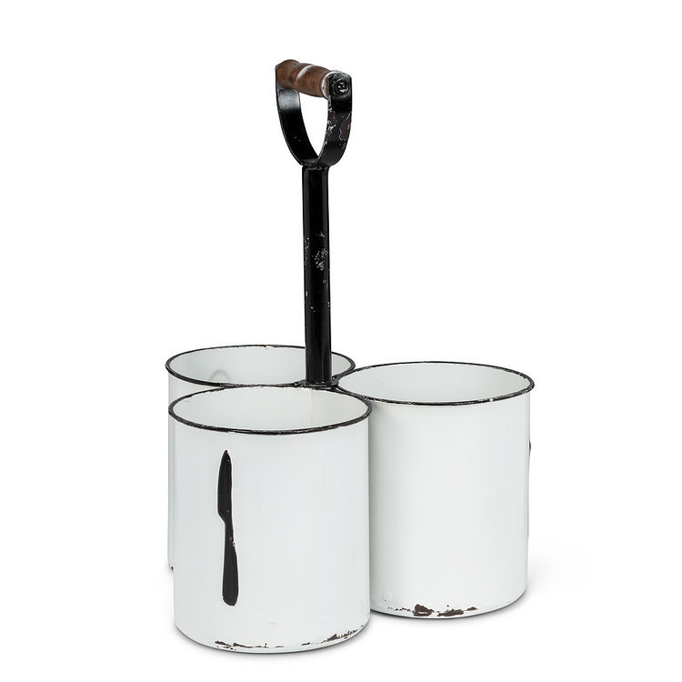 Abbott Triple Cutlery Caddy with Handle