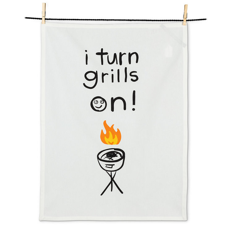 I Turn Grills On | Tea Towel