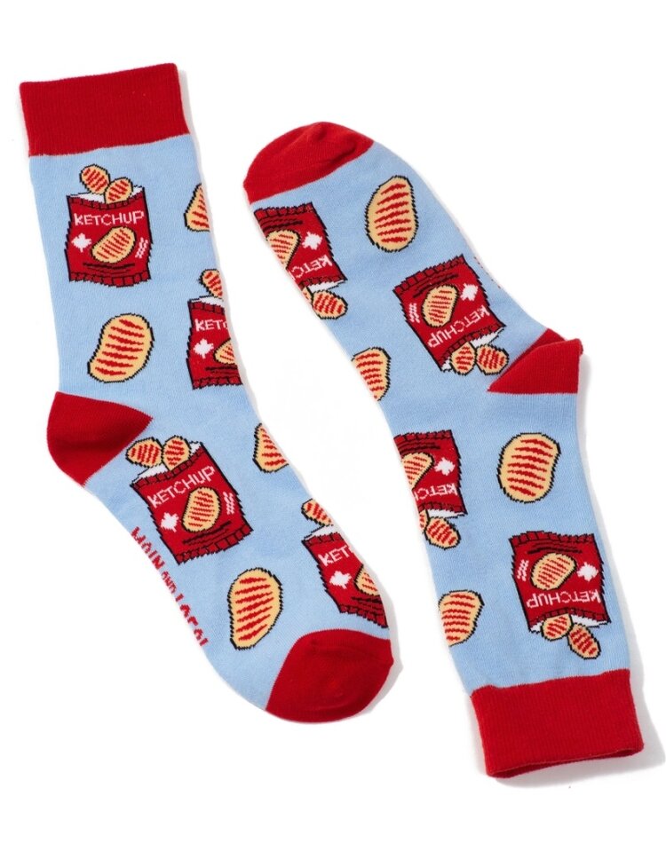 Main and Local Canadian Ketchup Chips | Socks