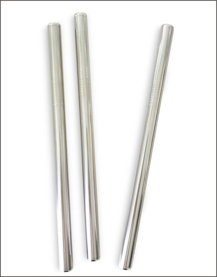 Green's Your Colour Reusable Stainless Steel Smoothie Straws