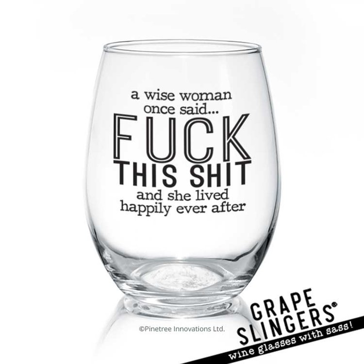 Pinetree Innovations A Wise Woman | 17 oz Stemless Goblet