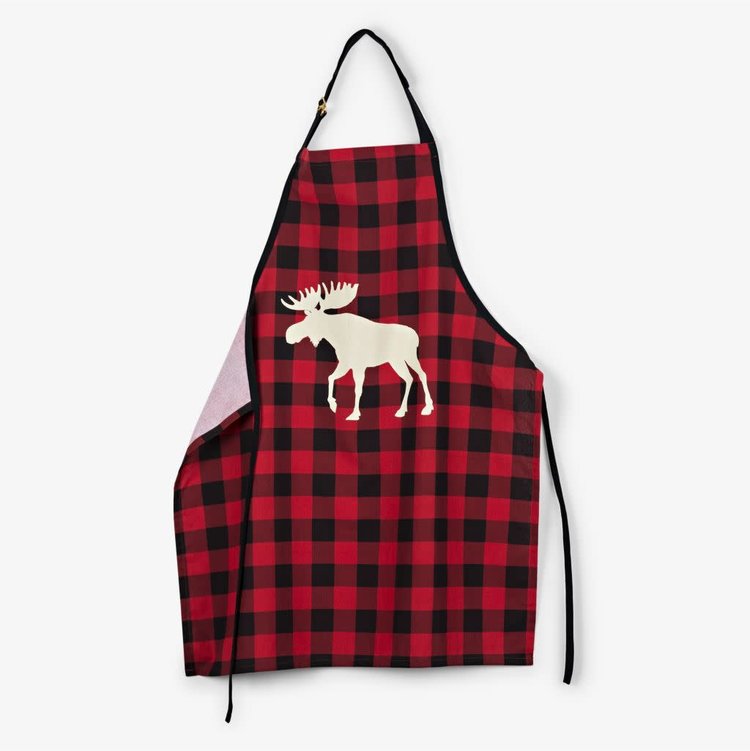 Little Blue House by Hatley Moose on Plaid | Apron