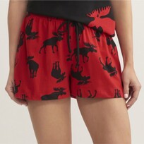 Little Blue House by Hatley Moose on Red | Sleep Shorts