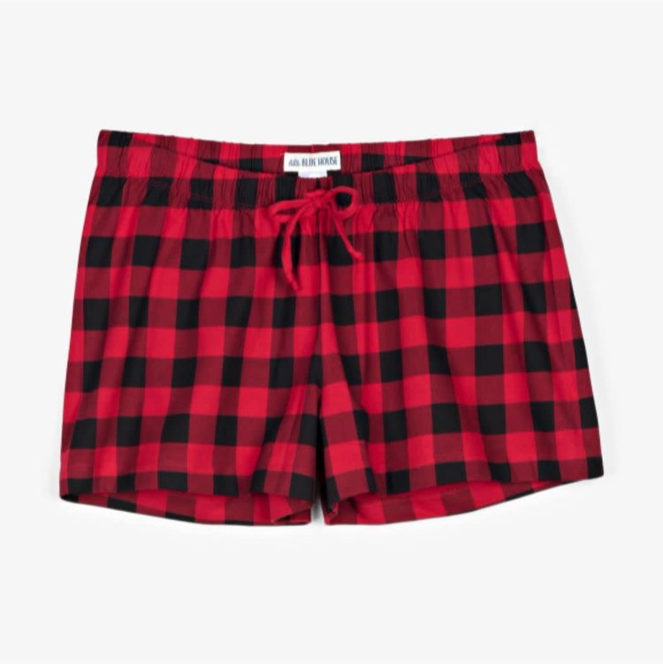 Little Blue House by Hatley Buffalo Plaid | Sleep Shorts