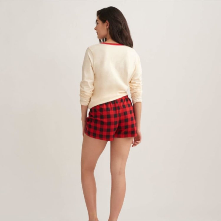 Little Blue House by Hatley Buffalo Plaid | Sleep Shorts