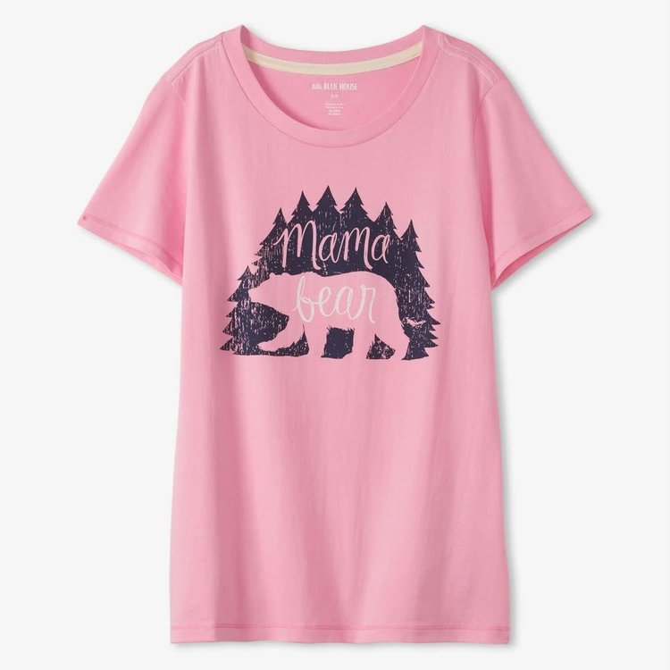 Little Blue House by Hatley Woods Mama Bear | Pajama Tee