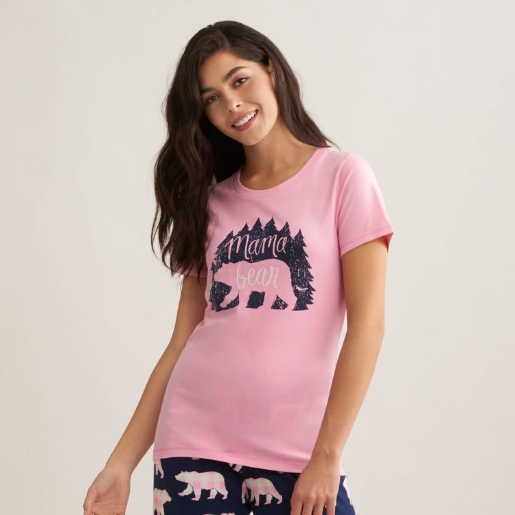 Little Blue House by Hatley Woods Mama Bear | Pajama Tee