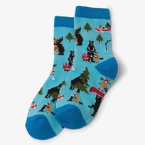 Little Blue House by Hatley Kids Life in the Wild Blue| Crew Socks