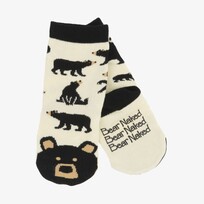 Little Blue House by Hatley Kids Black Bear | Grip Socks