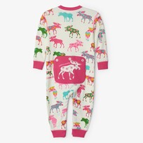 Little Blue House by Hatley Patterned Moose | Union Suit