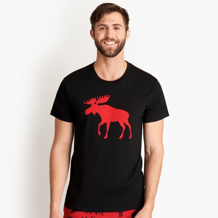 Little Blue House by Hatley Moose on Red | Tee