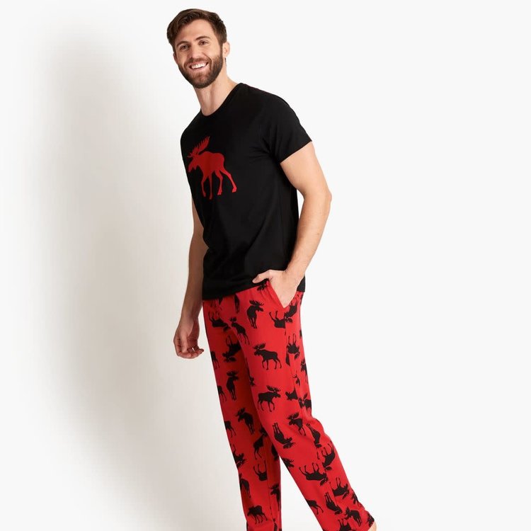 Little Blue House by Hatley Moose on Red | Tee