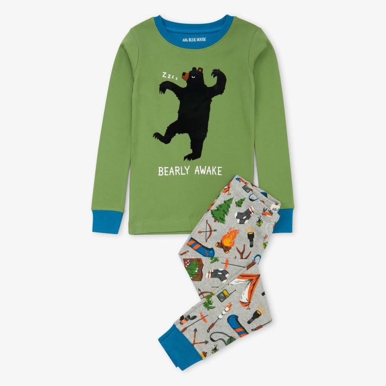 Little Blue House by Hatley Retro Camping | Applique Pajama Set