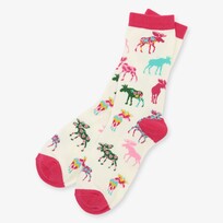 Little Blue House by Hatley Patterned Moose | Crew Socks