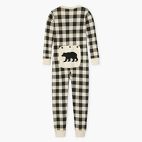 Little Blue House by Hatley Cream Plaid | Union Suit