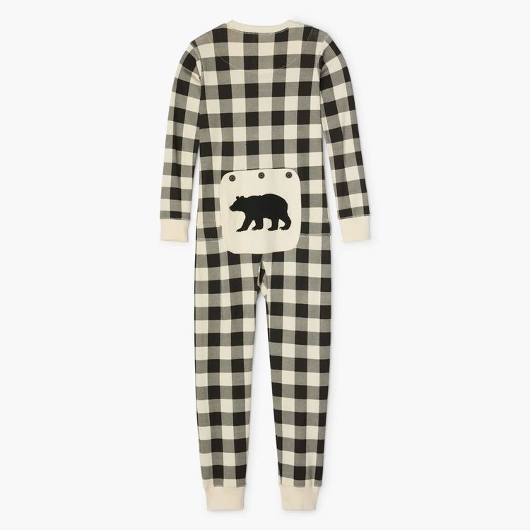 Little Blue House by Hatley Cream Plaid | Union Suit
