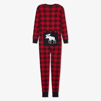 Little Blue House by Hatley Moose on Plaid | Union Suit