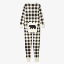 Little Blue House by Hatley Cream Plaid | Union Suit