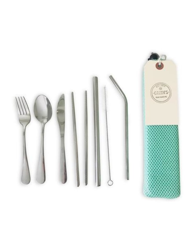 Green's Your Colour Beige | Reusable Stainless Steel Utensil Kit