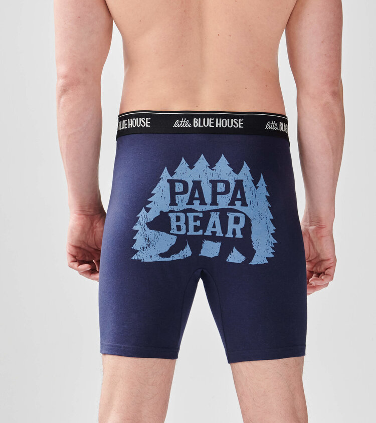 Little Blue House by Hatley Woods Papa Bear | Boxer Briefs