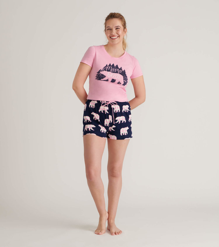 Little Blue House by Hatley Mama Bear | Women's Sleep Shorts