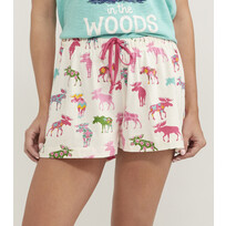 Little Blue House by Hatley Patterned Moose | Women's Sleep Shorts