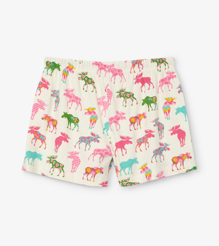 Little Blue House by Hatley Patterned Moose | Women's Sleep Shorts