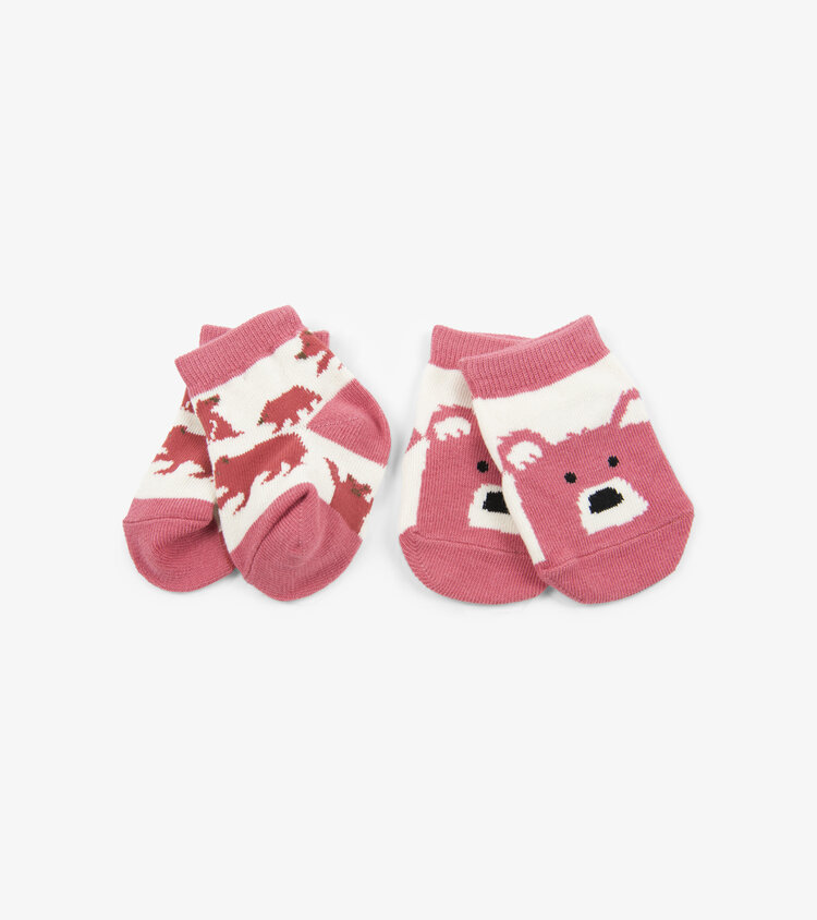 Little Blue House by Hatley Pink Bears | Baby Socks