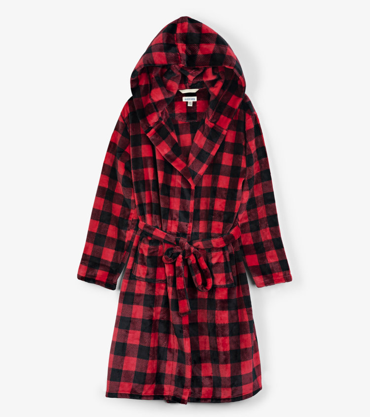 Little Blue House by Hatley Buffalo Plaid | Fleece Robe