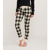 Little Blue House by Hatley Cream Plaid | Stretch Jersey Leggings