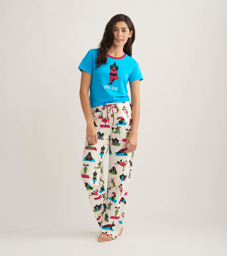 Little Blue House by Hatley Yoga Bear | Jersey Knit Pants