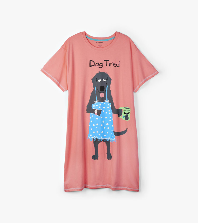 Little Blue House by Hatley Dog Tired | Sleep Shirt
