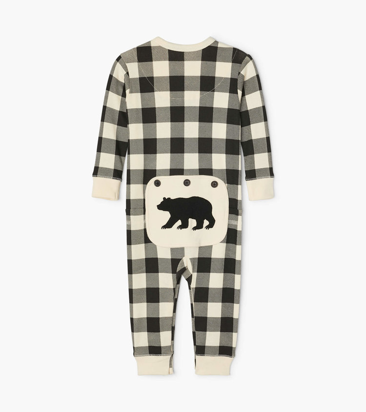 Little Blue House by Hatley Cream Plaid | Union Suit