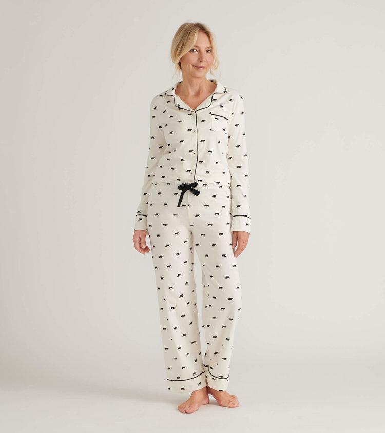 Little Blue House by Hatley Black Bears | Pajama Set