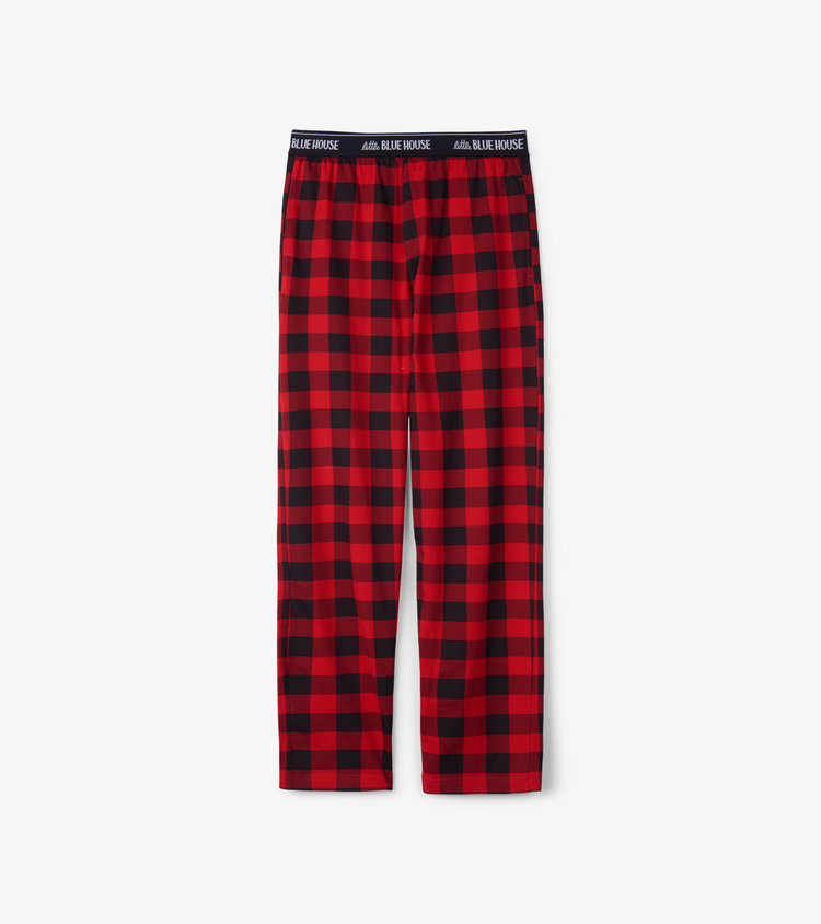 Little Blue House by Hatley Buffalo Plaid | Jersey Pants