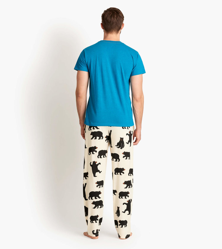 Little Blue House by Hatley Black Bears | Jersey Pants