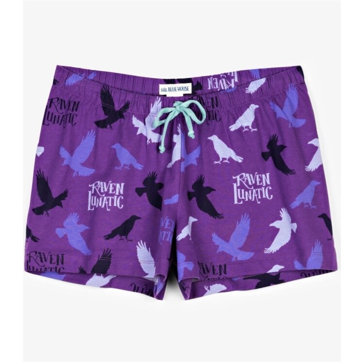 Little Blue House by Hatley Raven Lunatic | Sleep Shorts