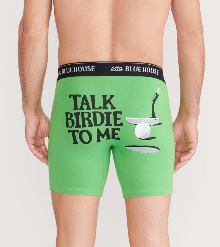 Little Blue House by Hatley Talk Birdie To Me | Boxer Briefs