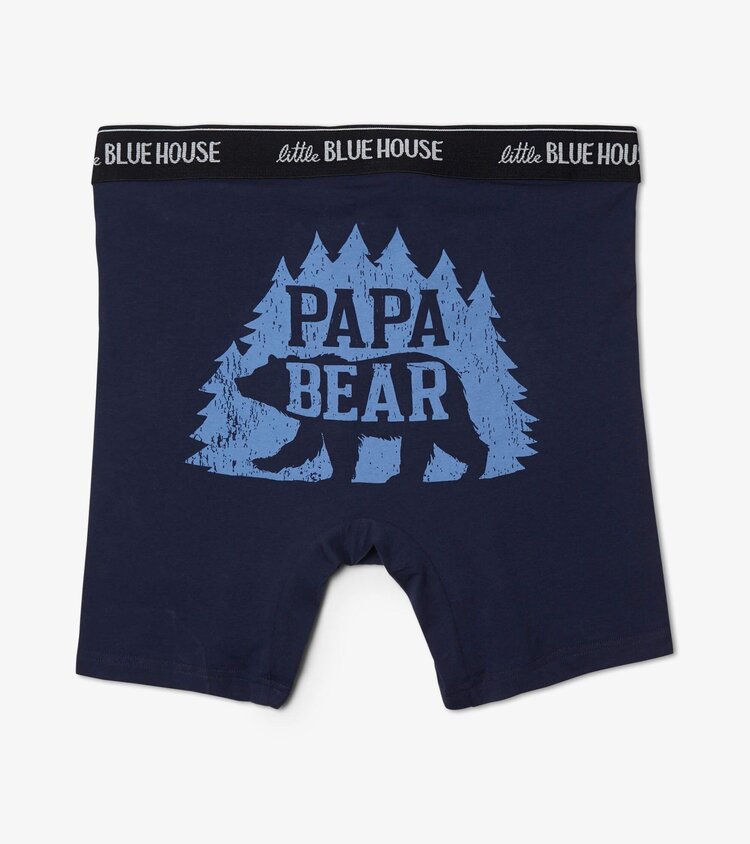 Little Blue House by Hatley Woods Papa Bear | Boxer Briefs