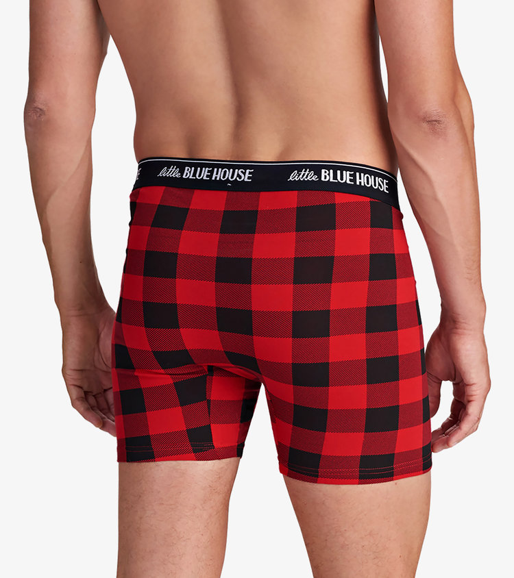 Little Blue House by Hatley Buffalo Plaid | Boxer Briefs