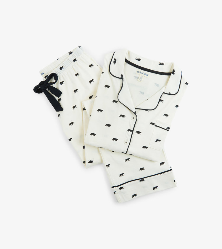 Little Blue House by Hatley Black Bears | Pajama Set