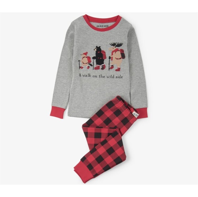 Little Blue House by Hatley Walk on the Wild Side | Pajama Set