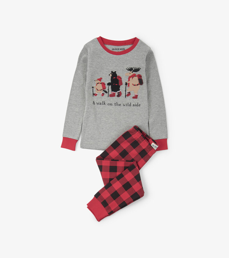 Little Blue House by Hatley Walk on the Wild Side | Pajama Set