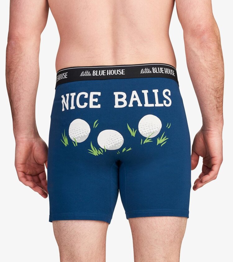 Little Blue House by Hatley Nice Balls (Golf) | Boxer Briefs