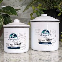 Whitewater Premium Candle Co Windswept | Enamel Candle