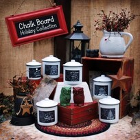 Whitewater Premium Candle Co Warm & Toasty | Chalk Board Enamel Candle