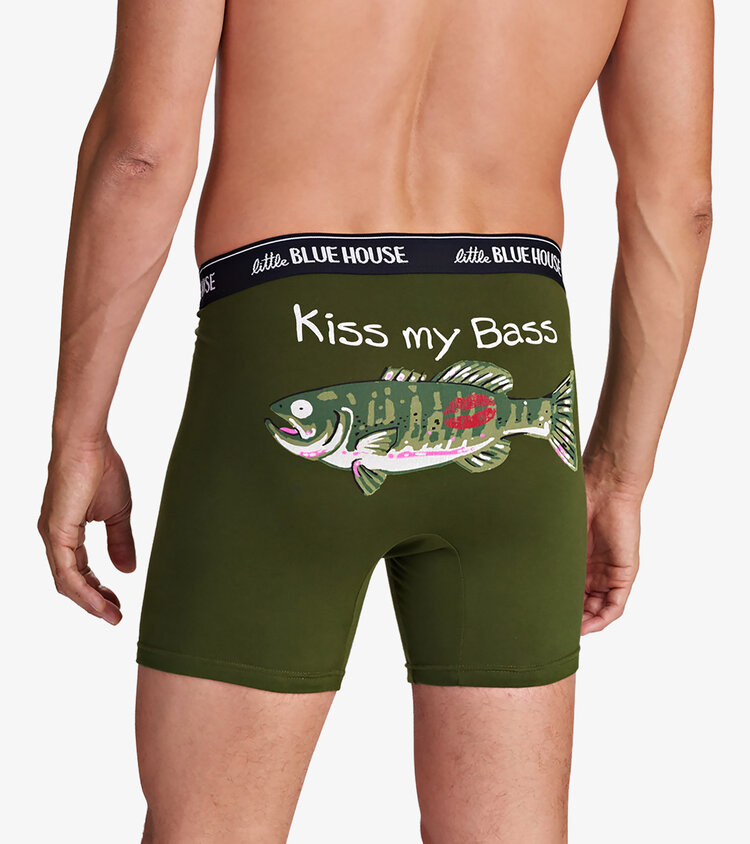 Little Blue House by Hatley Kiss My Bass | Boxer Brief